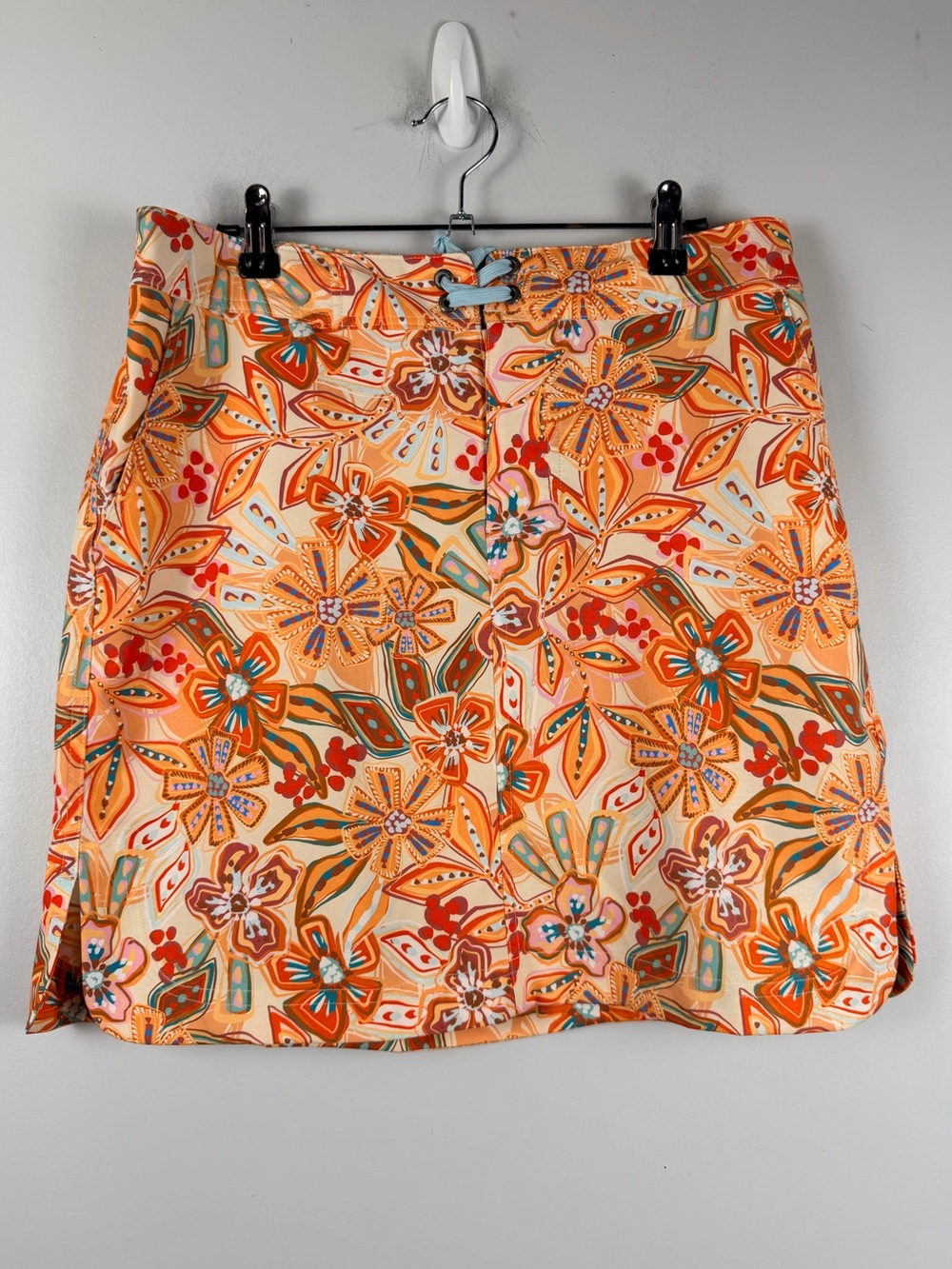 RipSkirt Hawaii Sport Skirt Floral Print Drawstring Beach Tropical Size medium - Picture 2 of 7